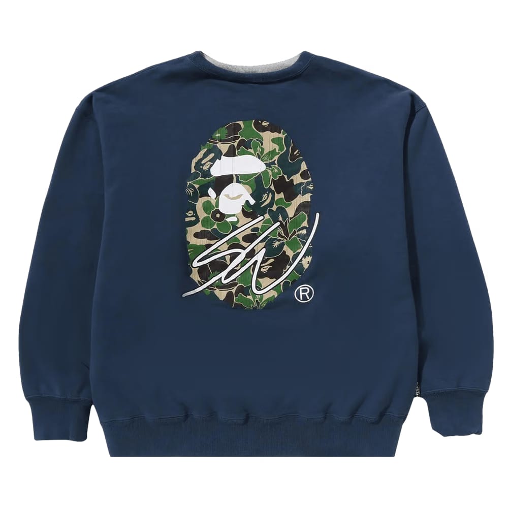 BAPE x Sean Wotherspoon 4Way Crewneck Navy