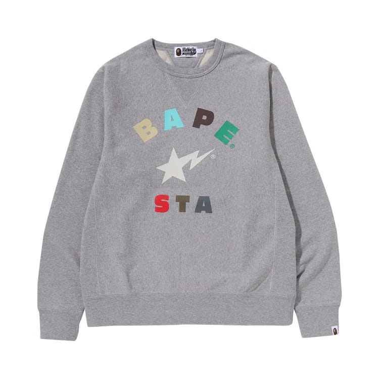BAPE Sta Crewneck Grey