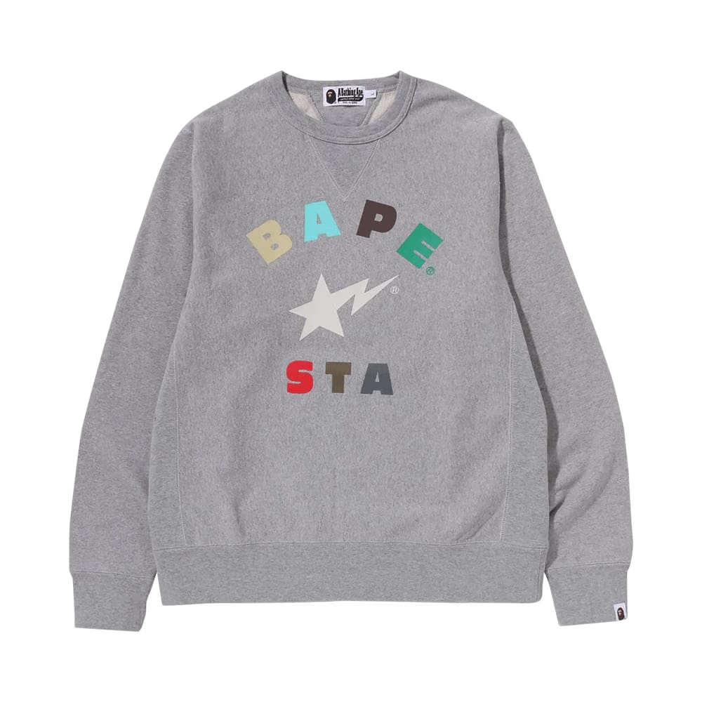 BAPE Sta Crewneck Grey