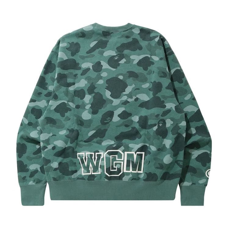 BAPE Color Camo Shark Relaxed Fit Crewneck Green