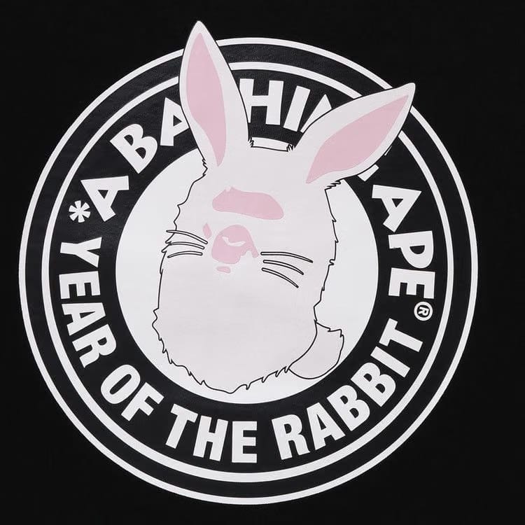 BAPE Year Of The Rabbit Crewneck M Black