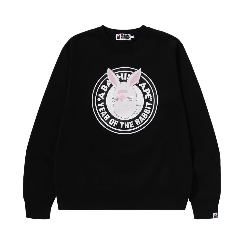 BAPE Year Of The Rabbit Crewneck M Black