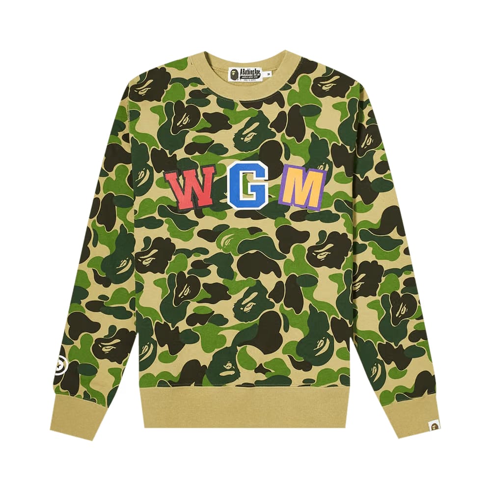BAPE Camo Shark Crewneck Green