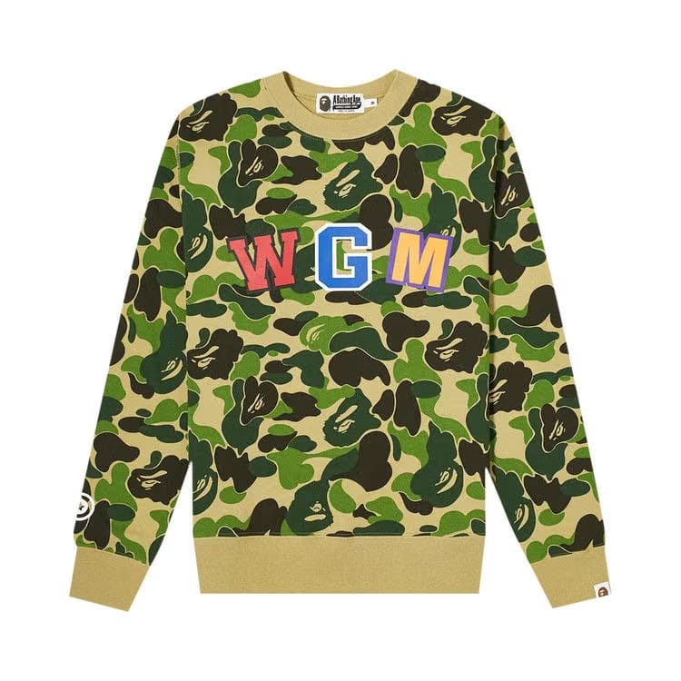 BAPE Camo Shark Crewneck Green