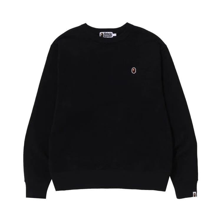 BAPE Ape Head One Point Relaxed Fit Crewneck Black