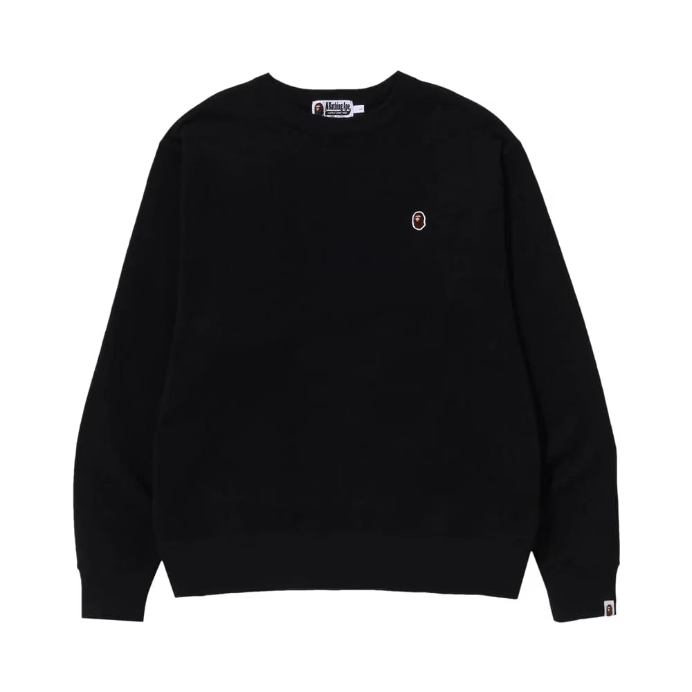 BAPE Ape Head One Point Relaxed Fit Crewneck Black