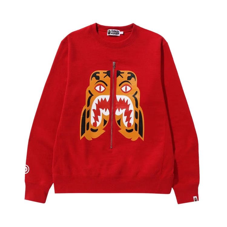 BAPE Tiger Crewneck Red