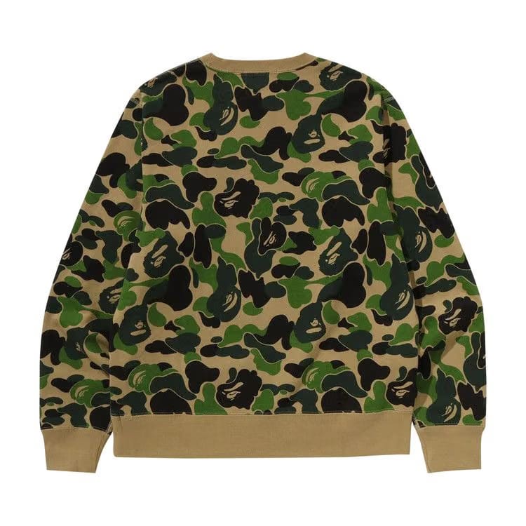 BAPE ABC Camo By Bathing Ape Crewneck Sweat Green