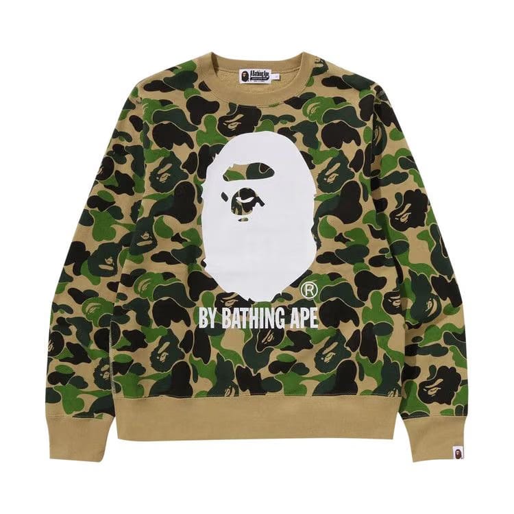 BAPE ABC Camo By Bathing Ape Crewneck Sweat Green