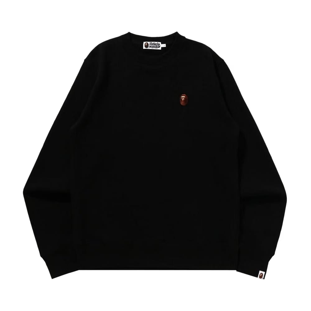 BAPE One Point Crewneck Sweatshirt Black