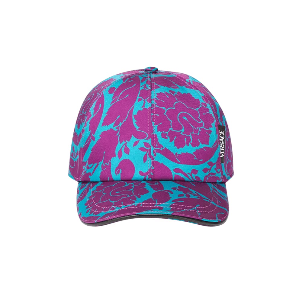 Versace Barocco Silhouette Cap Teal/Plum