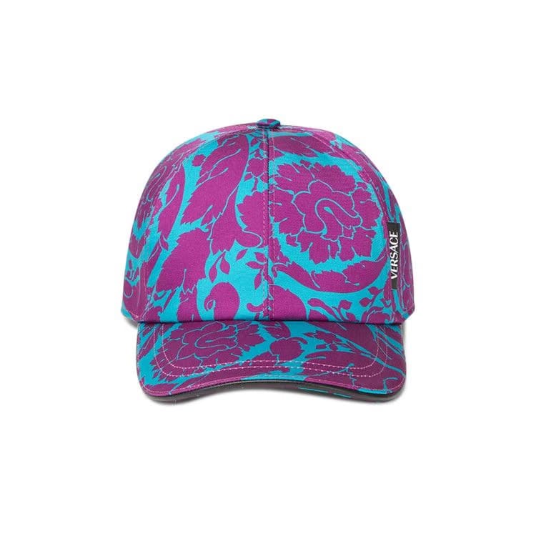 Versace Barocco Silhouette Cap Teal/Plum