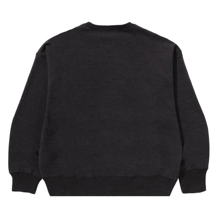 BAPE Over Dye Busy Works Relaxed Fit Crewneck Sweatshirt Grey
