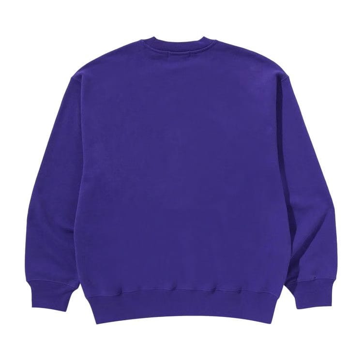 BAPE One Point Relaxed Fit Crewneck Sweatshirt Purple