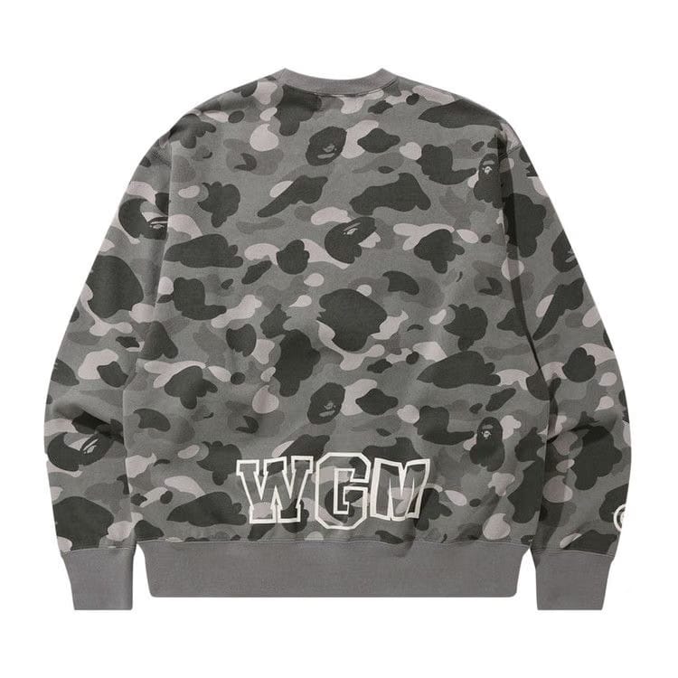 BAPE Color Camo Shark Relaxed Fit Crewneck Grey