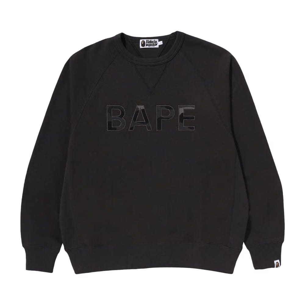 BAPE Patch Relaxed Fit Crewneck Charcoal