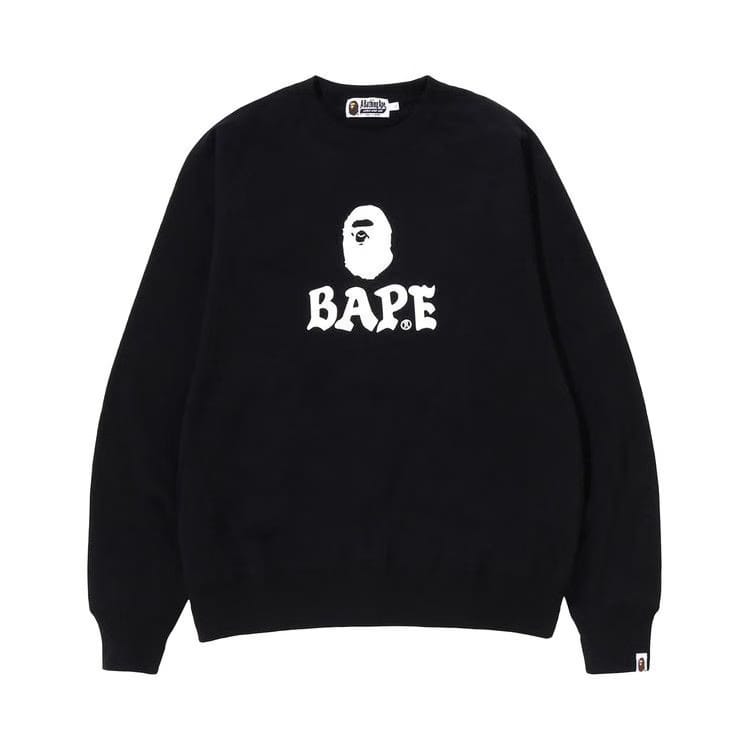BAPE Relaxed Fit Crewneck Black