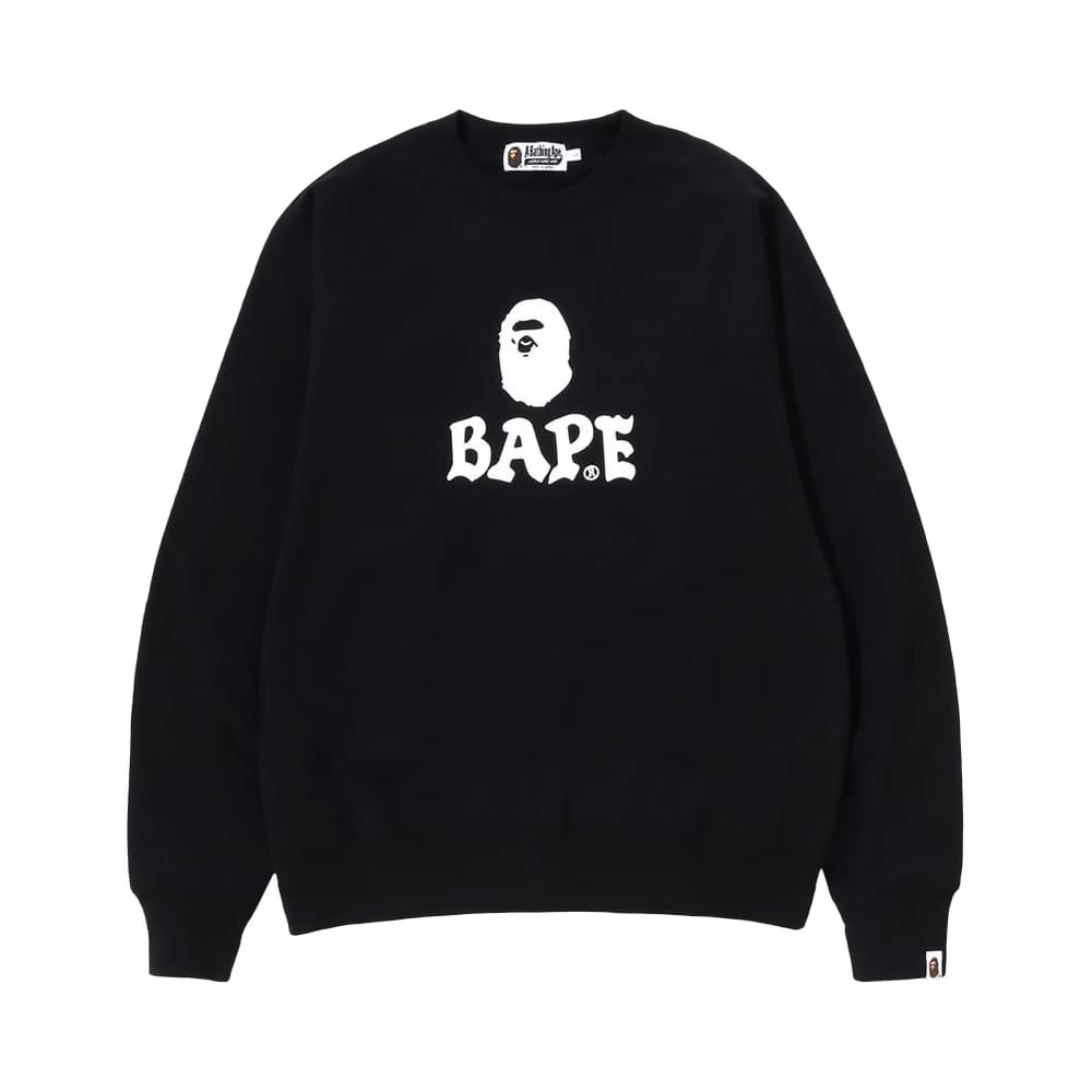 BAPE Relaxed Fit Crewneck Black