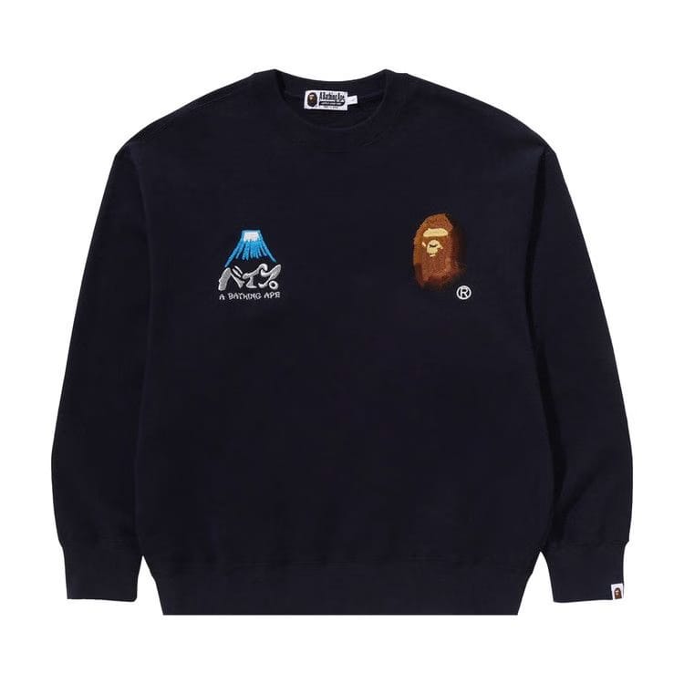 BAPE Souvenir Crewneck Navy