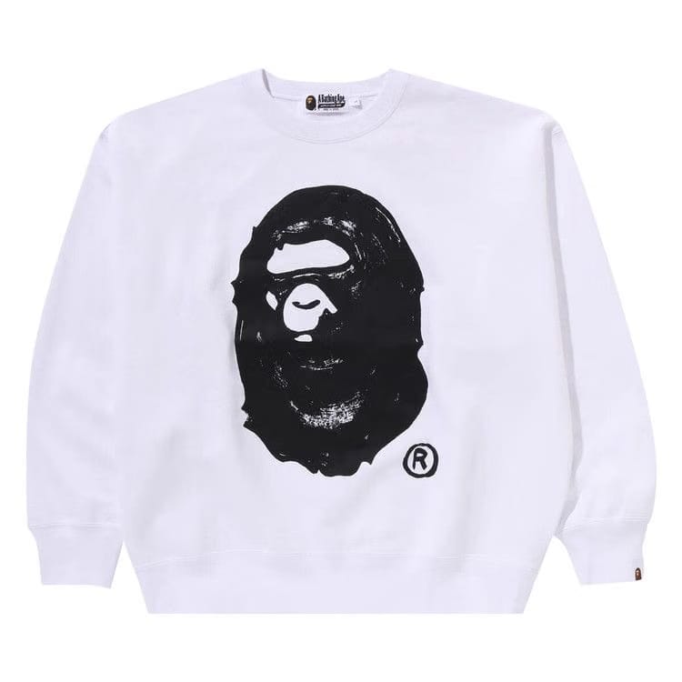 BAPE x Joshua Vibes Ape Head Crewneck White