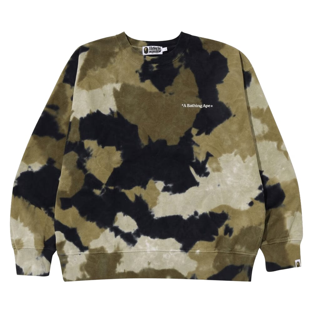 BAPE Chusen Loose Fit Crewneck Olive Drab