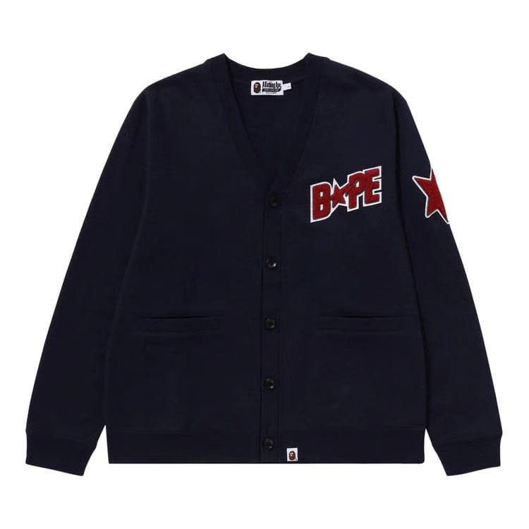 BAPE Sta Sweat Cardigan Navy