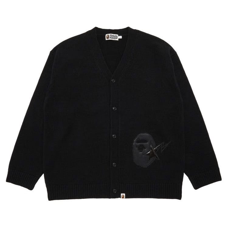 GOAT Exclusive BAPE Knit College Cardigan Black