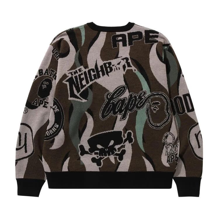 BAPE x Neighborhood Relaxed Fit Knit Green