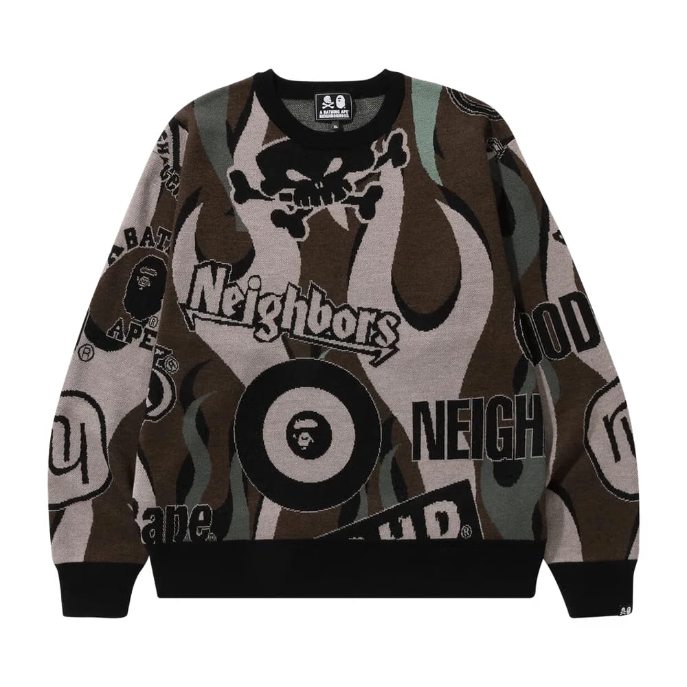 BAPE x Neighborhood Relaxed Fit Knit Green