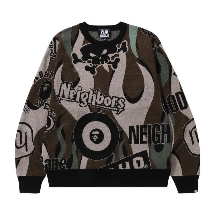 BAPE x Neighborhood Relaxed Fit Knit Green