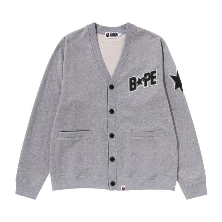 BAPE Sta Sweat Cardigan Grey
