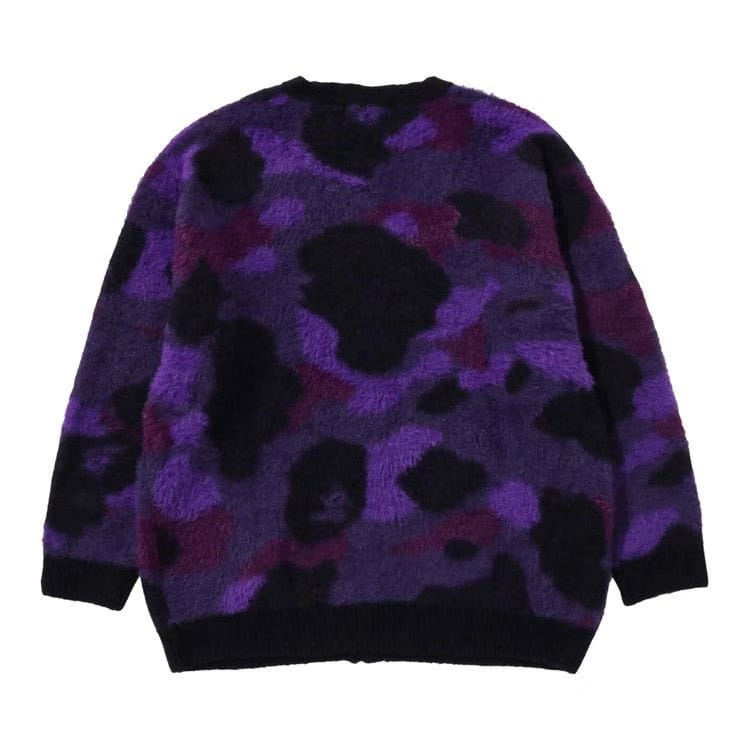 BAPE Color Camo Cardigan Purple