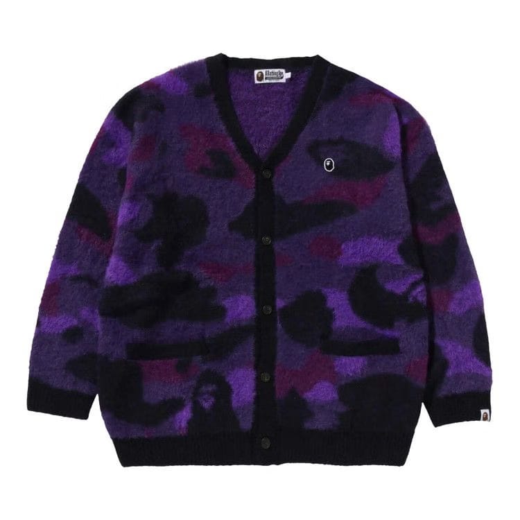 BAPE Color Camo Cardigan Purple