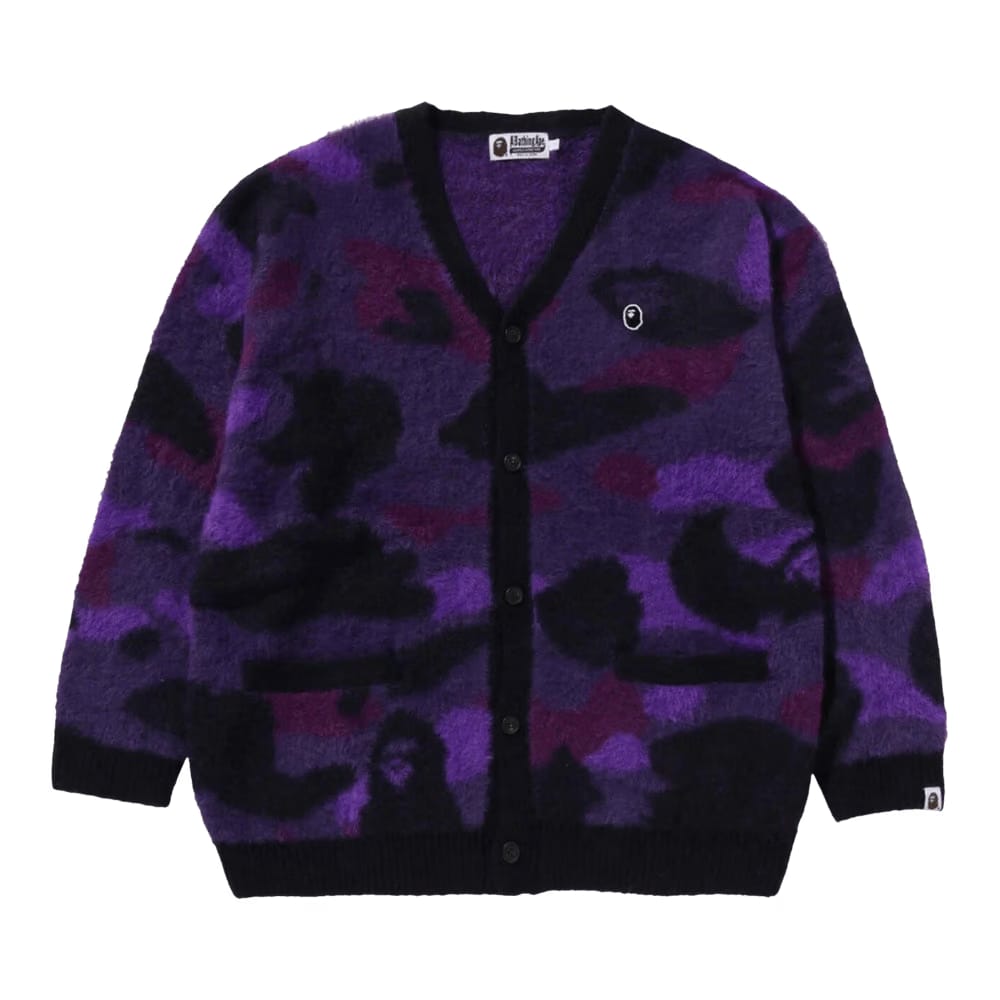 BAPE Color Camo Cardigan Purple