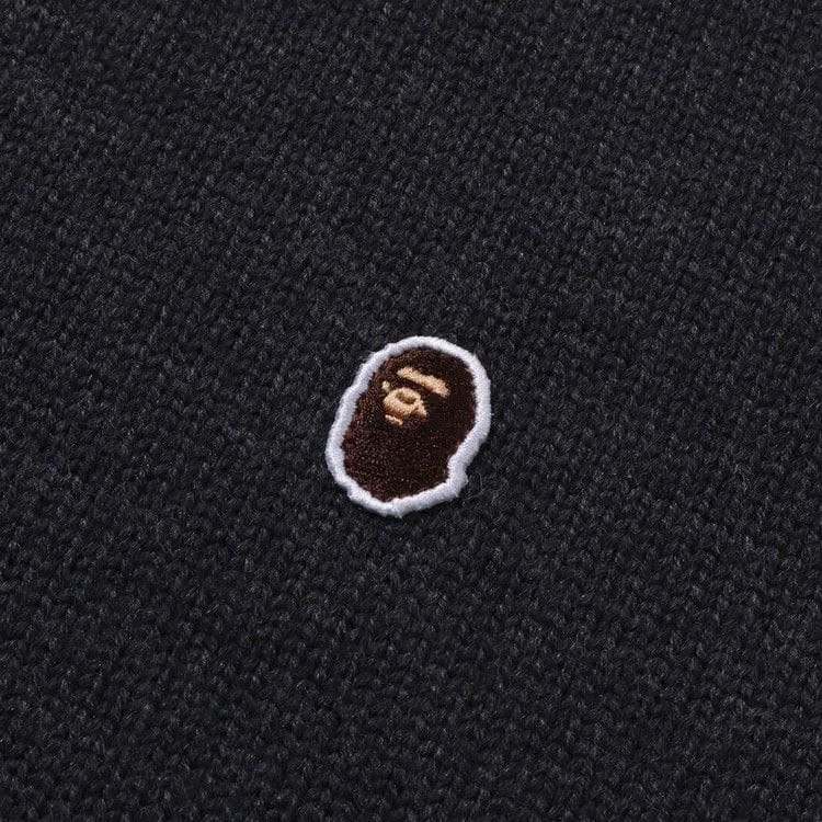 BAPE One Point Relaxed Fit Sweater Charcoal