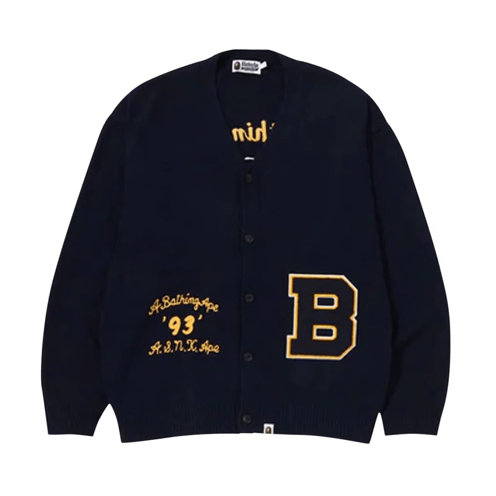 BAPE Knit Cardigan Navy