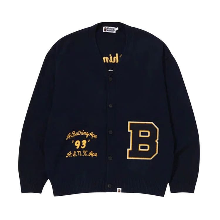 BAPE Knit Cardigan Navy