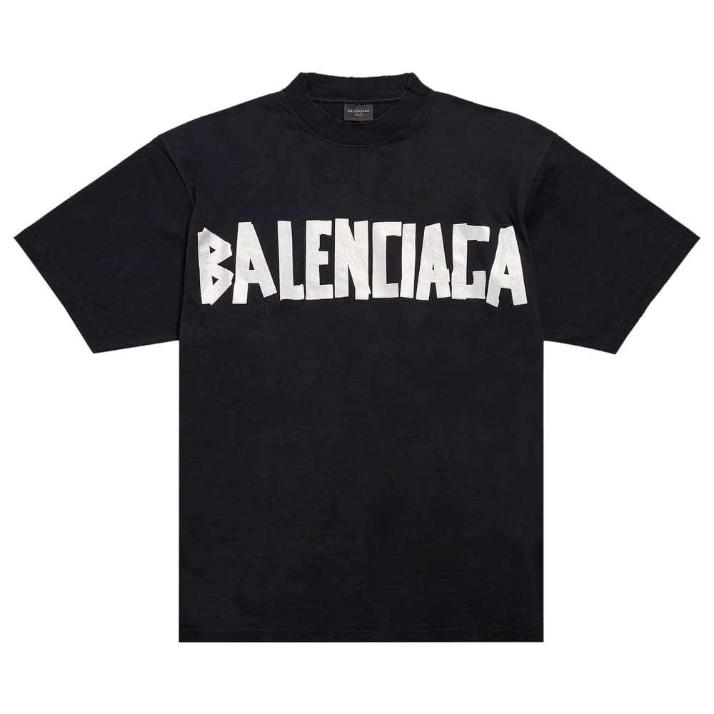 Balenciaga Medium Fit T-Shirt Faded Black/Silver