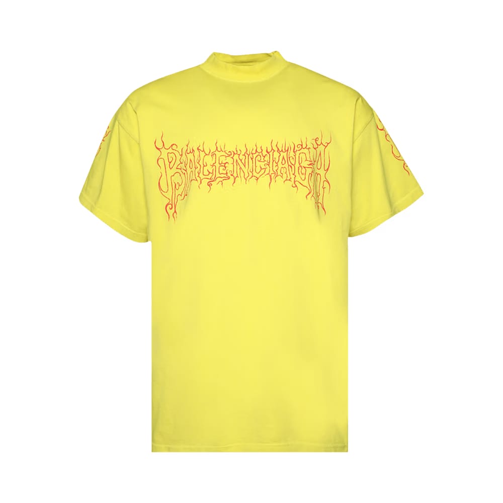 Balenciaga Oversized T-Shirt Yellow/Red