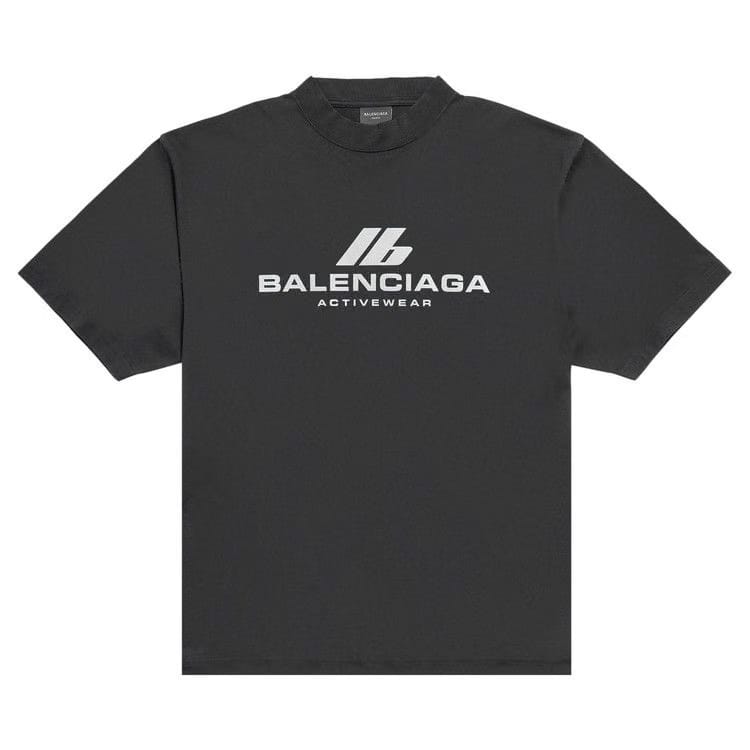 Balenciaga Activewear T-Shirt Faded Black