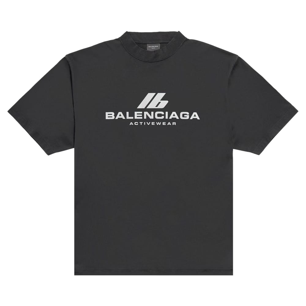 Balenciaga Activewear T-Shirt Faded Black