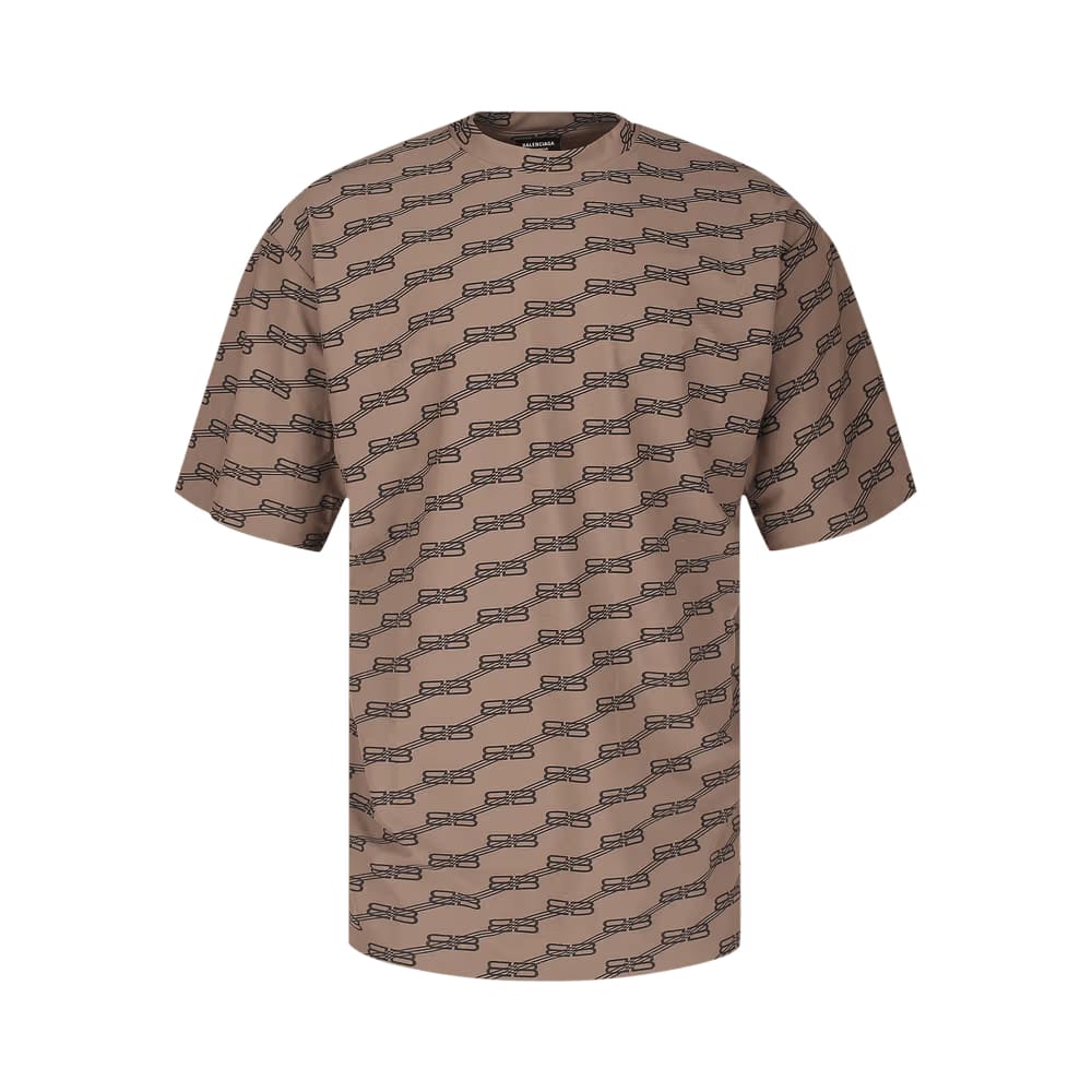 Balenciaga Monogram Swim T-Shirt Beige