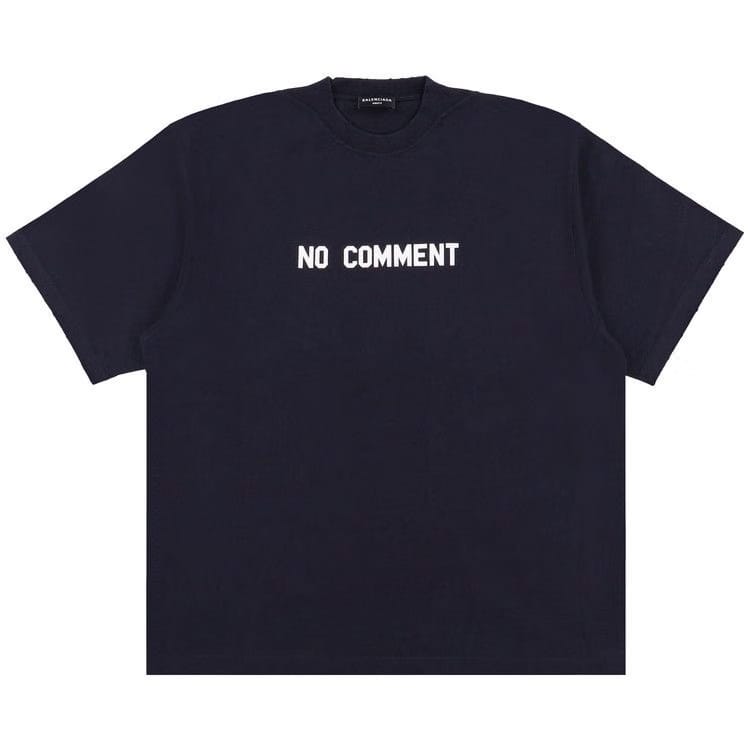 Balenciaga Rib Triangle T-Shirt Marine//White