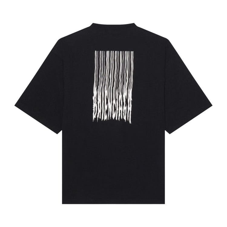 Balenciaga Barcode Wide Fit T-Shirt Black