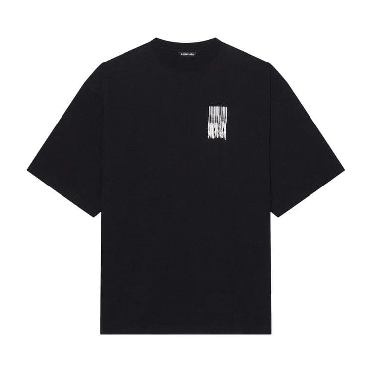 Balenciaga Barcode Wide Fit T-Shirt Black