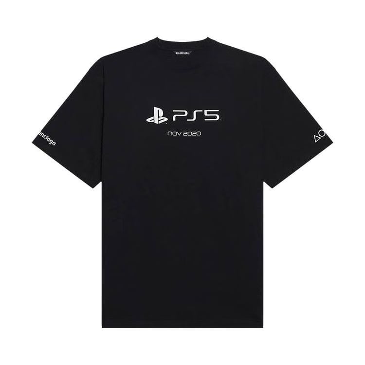 Balenciaga Playstation Boxy T-Shirt Black/White