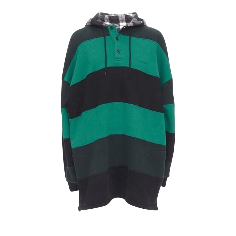 Balenciaga Patchwork Hoodie Black/Green