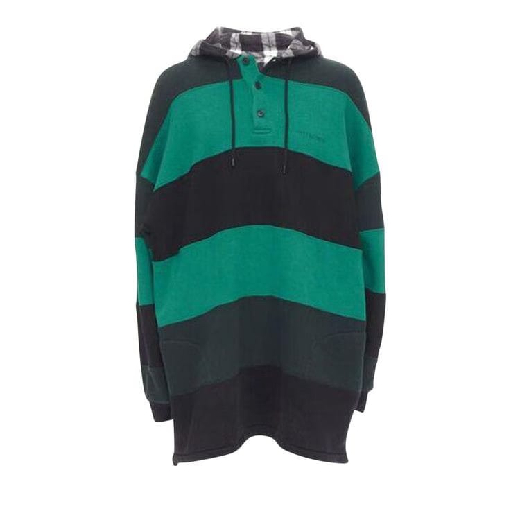 Balenciaga Patchwork Hoodie Black/Green