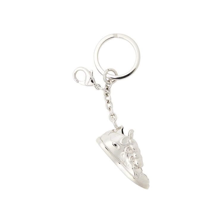 Lanvin Curb Sneakers Key Holder Silver