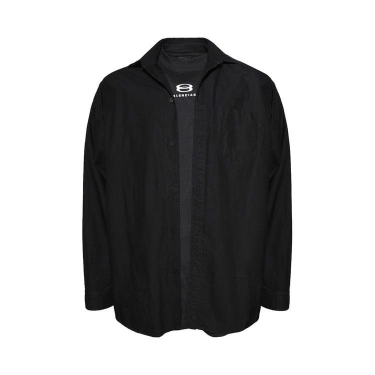Balenciaga Unity Sports Icon Layered Oversized Shirt Black